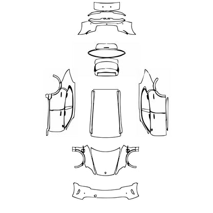 Pre-Cut PPF Porsche Taycan Cross Turismo Taycan 4S Cross Turismo 2024 - PPF-Kits