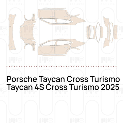PPF precortado Porsche Taycan Cross Turismo Taycan 4S Cross Turismo 2025