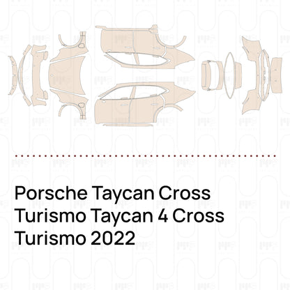Pre-Cut PPF Porsche Taycan Cross Turismo Taycan 4 Cross Turismo 2022
