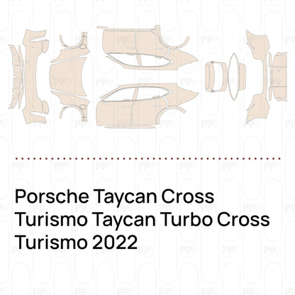 Pre-Cut PPF Porsche Taycan Cross Turismo Taycan Turbo Cross Turismo 2022