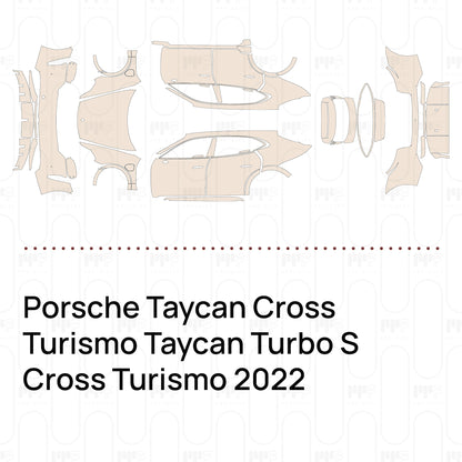 Pre-Cut PPF Porsche Taycan Cross Turismo Taycan Turbo S Cross Turismo 2022
