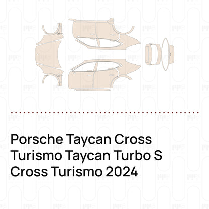 PPF precortado Porsche Taycan Cross Turismo Taycan Turbo S Cross Turismo 2024
