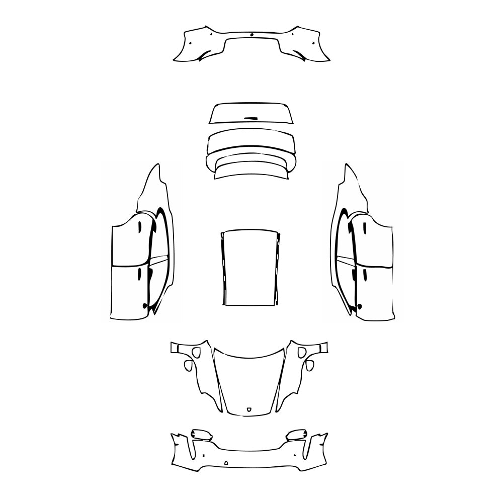 Pre-Cut PPF Porsche Taycan Sedan Taycan 2021 - PPF-Kits