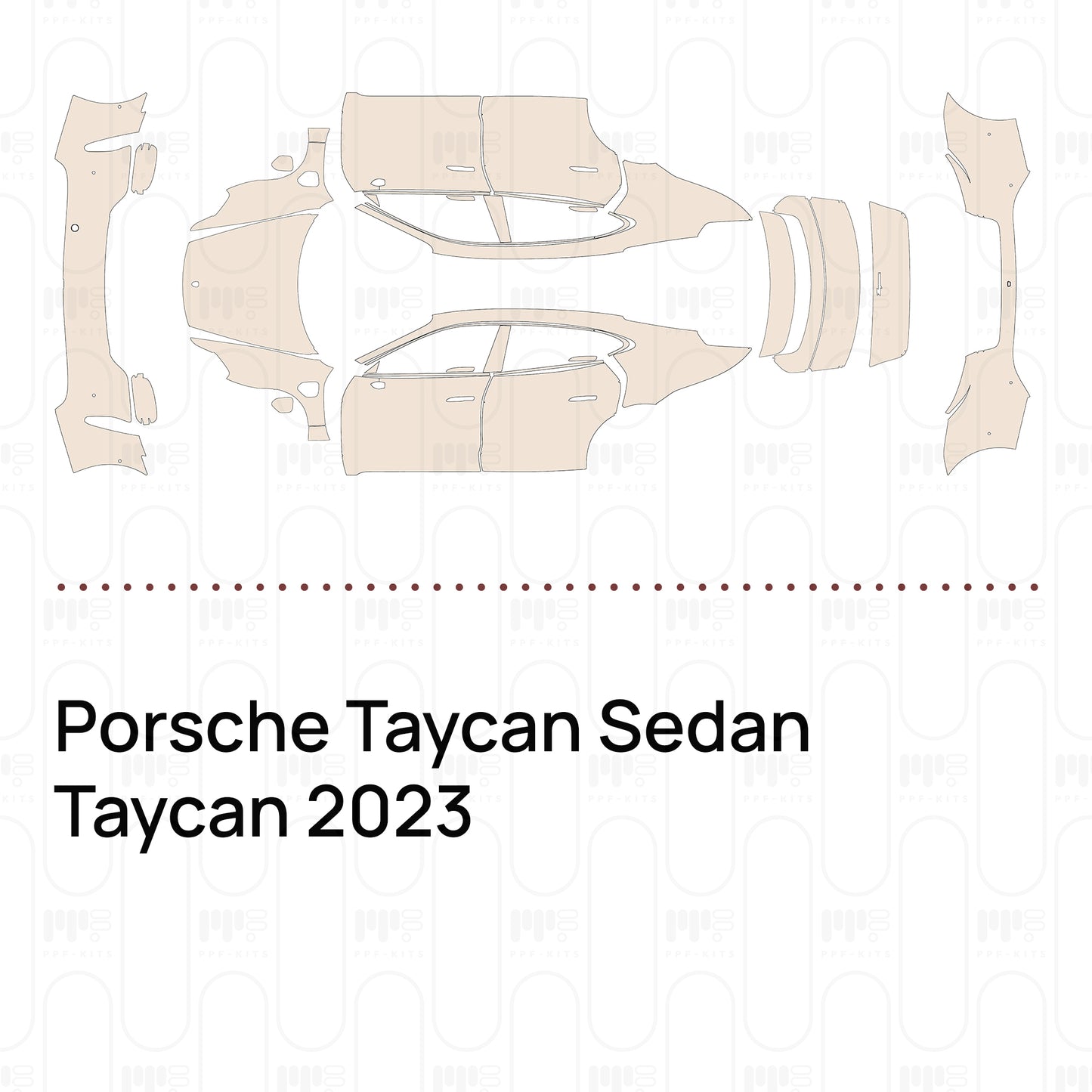 Pre-Cut PPF Porsche Taycan Sedan Taycan 2023