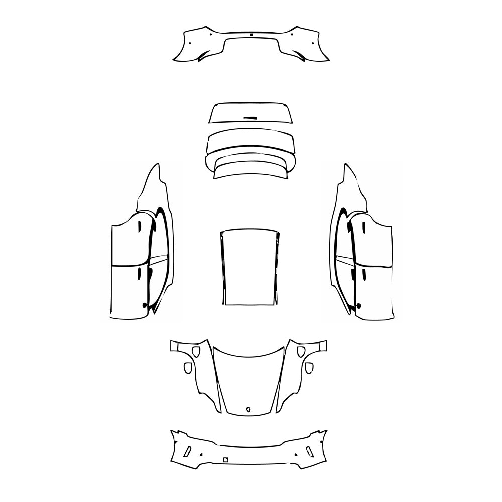 Pre-Cut PPF Porsche Taycan Sedan Taycan 2025 - PPF-Kits