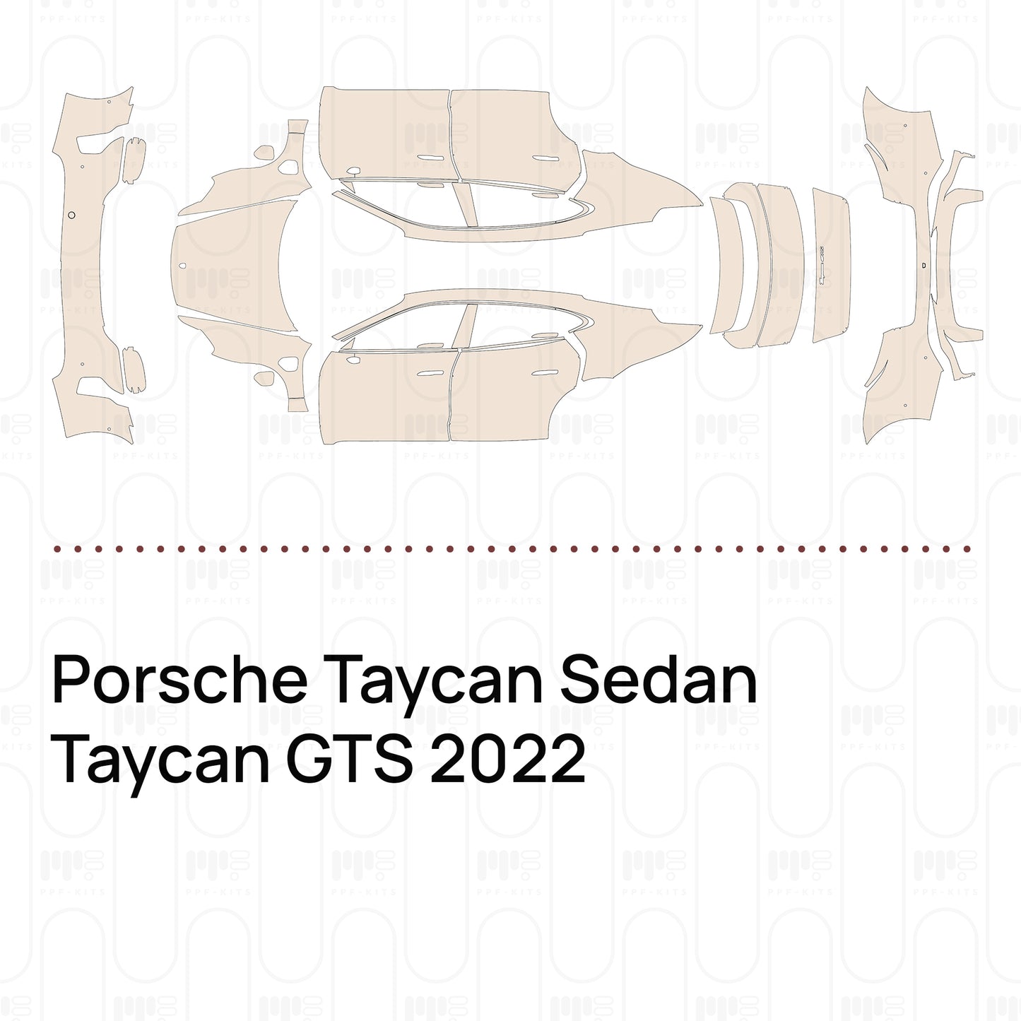PPF precortado Porsche Taycan Sedan Taycan GTS 2022