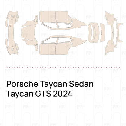 Pre-Cut PPF Porsche Taycan Sedan Taycan GTS 2024