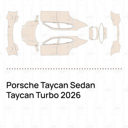 PPF precortado Porsche Taycan Sedan Taycan Turbo 2026