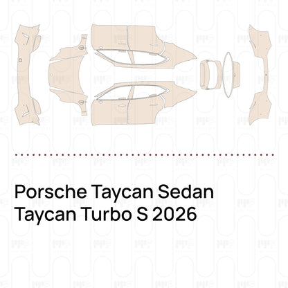 PPF precortado Porsche Taycan Sedan Taycan Turbo S 2026