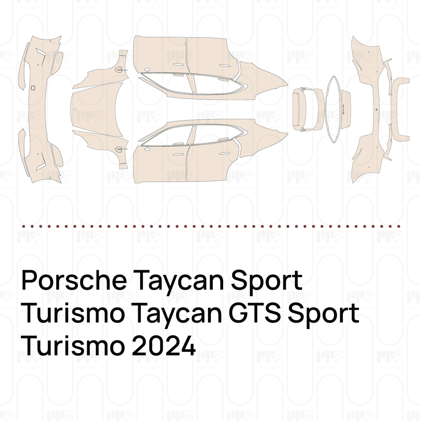 PPF precortado Porsche Taycan Sport Turismo Taycan GTS Sport Turismo 2024