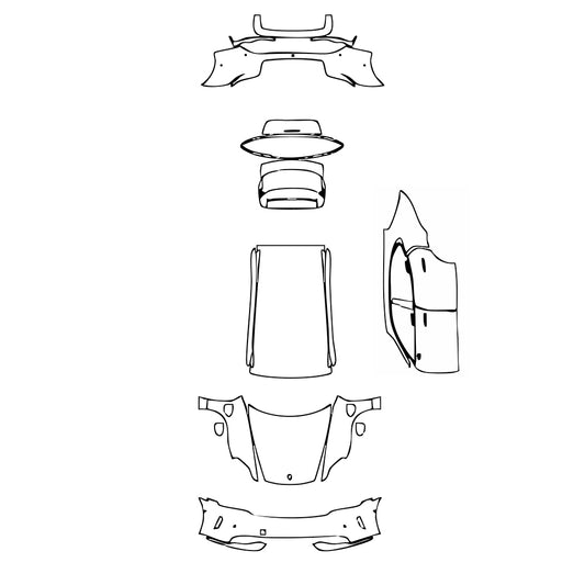 Pre-Cut PPF Porsche Taycan Sport Turismo Taycan GTS Sport Turismo 2025 - PPF-Kits