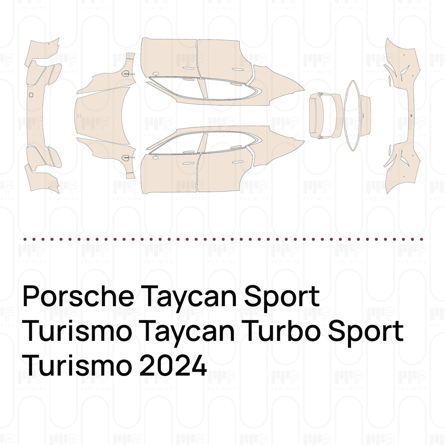 PPF precortado Porsche Taycan Sport Turismo Taycan Turbo Sport Turismo 2024