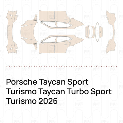 PPF precortado Porsche Taycan Sport Turismo Taycan Turbo Sport Turismo 2026
