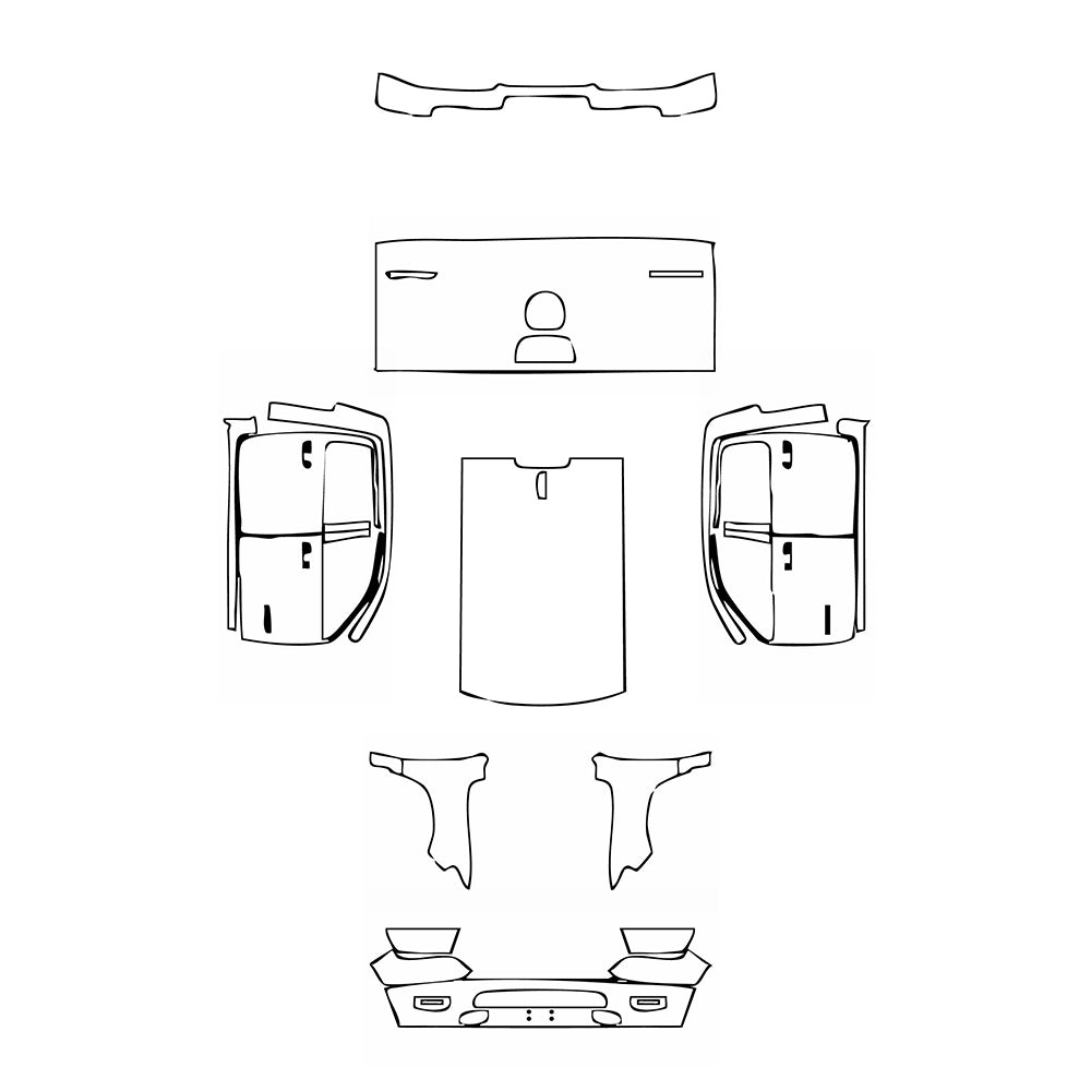 Pre-Cut PPF RAM Trucks 1500 Crew Cab Laramie 2024 - PPF-Kits