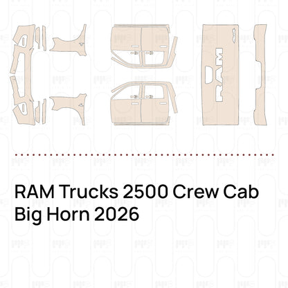 PPF precortado RAM Trucks 2500 Crew Cab Big Horn 2026