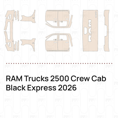 PPF precortado RAM Trucks 2500 Crew Cab Black Express 2026