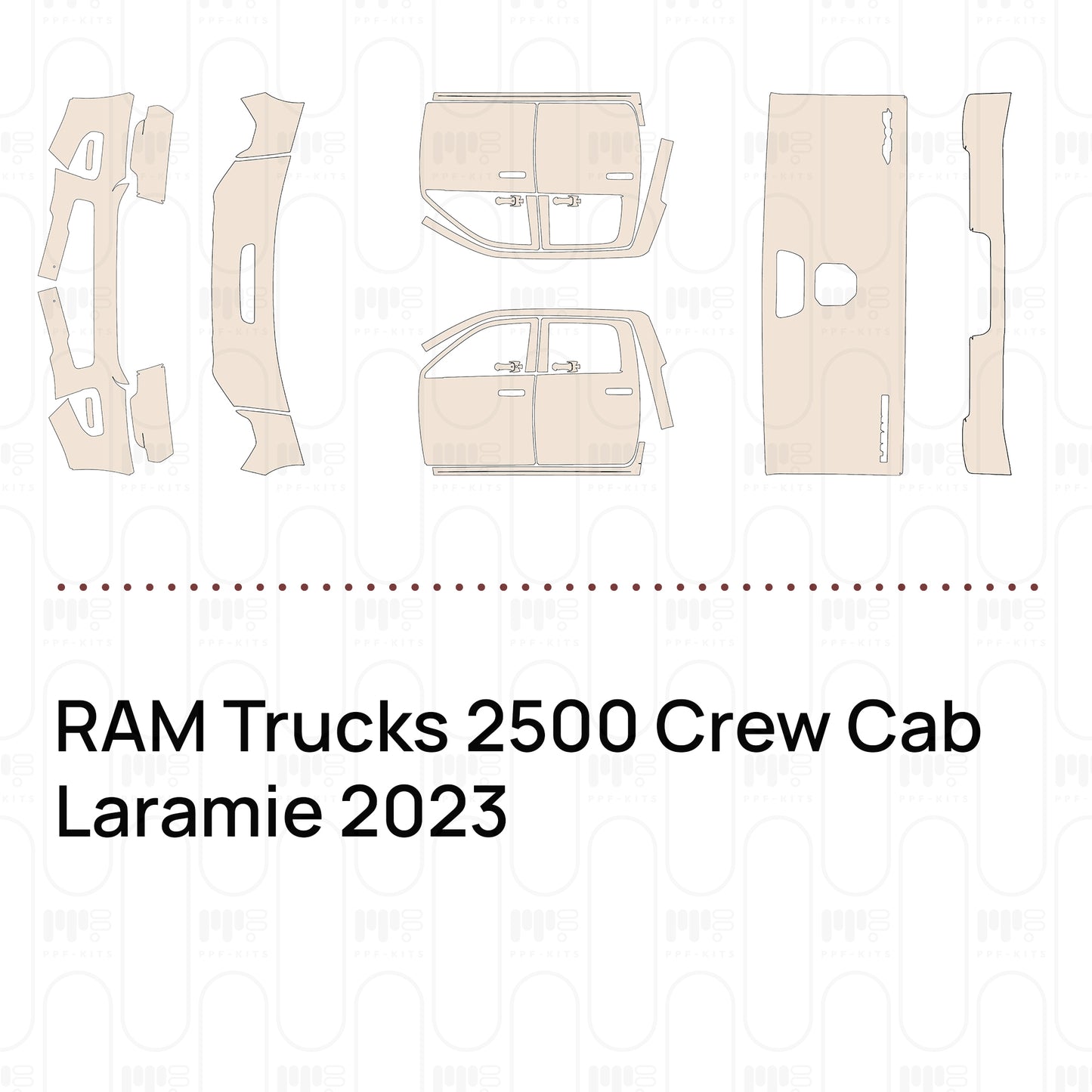 PPF precortado RAM Trucks 2500 Crew Cab Laramie 2023