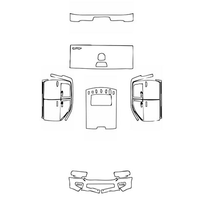Pre-Cut PPF RAM Trucks 2500 Crew Cab Limited Longhorn 2024 - PPF-Kits