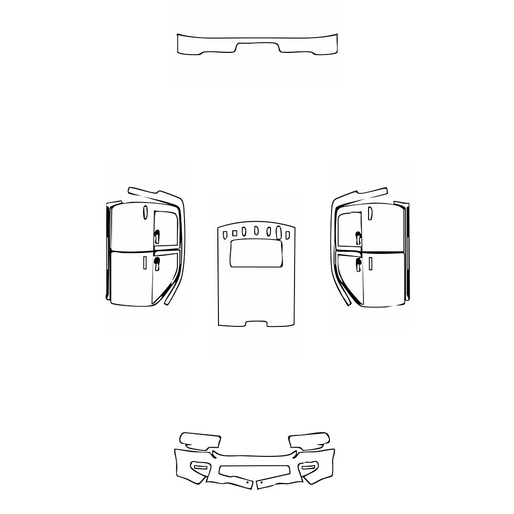 Pre-Cut PPF RAM Trucks 2500 Crew Cab Power Wagon 2024 - PPF-Kits