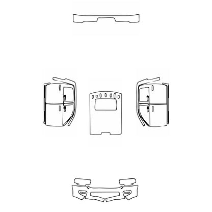 Pre-Cut PPF RAM Trucks 2500 Crew Cab Rebel 2020 - PPF-Kits