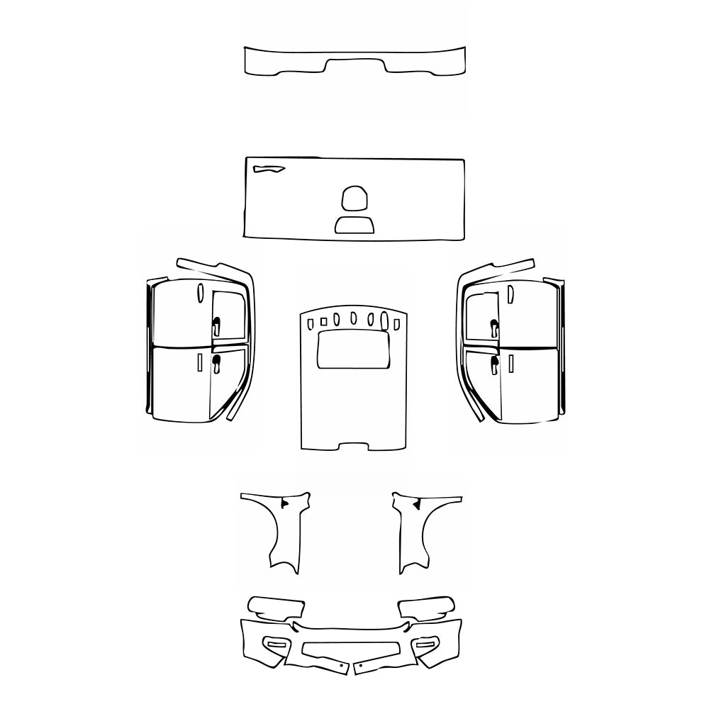 Pre-Cut PPF RAM Trucks 2500 Crew Cab Tradesman 2021 - PPF-Kits