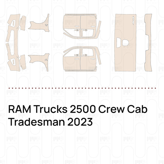 RAM Trucks 2500 Crew Cab Tradesman 2023 – Lámina de protección PPF precortada