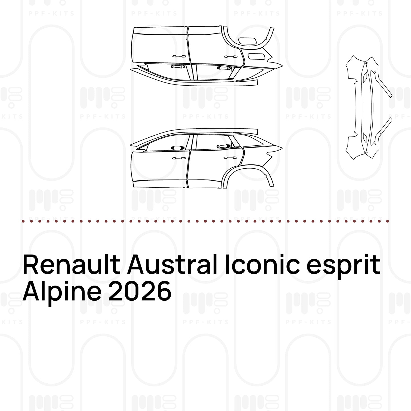 Pre-Cut PPF Renault Austral Iconic esprit Alpine 2026