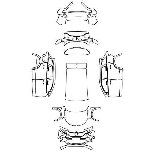 Pre-Cut PPF Renault Austral Techno esprit Alpine 2024 - PPF-Kits