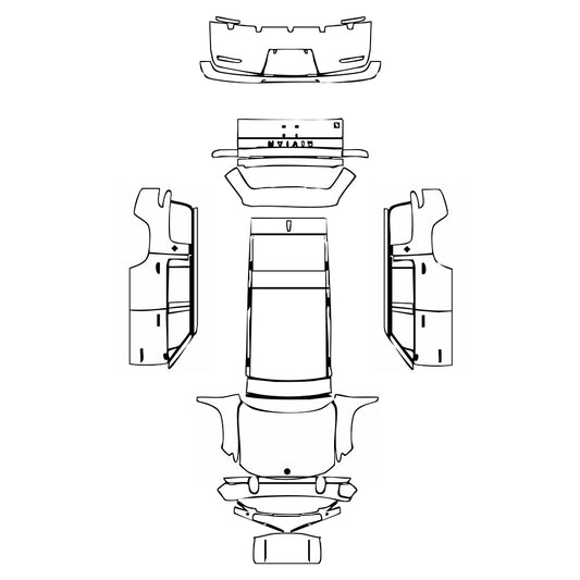 Pre-Cut PPF Rivian R1S 2025 - PPF-Kits