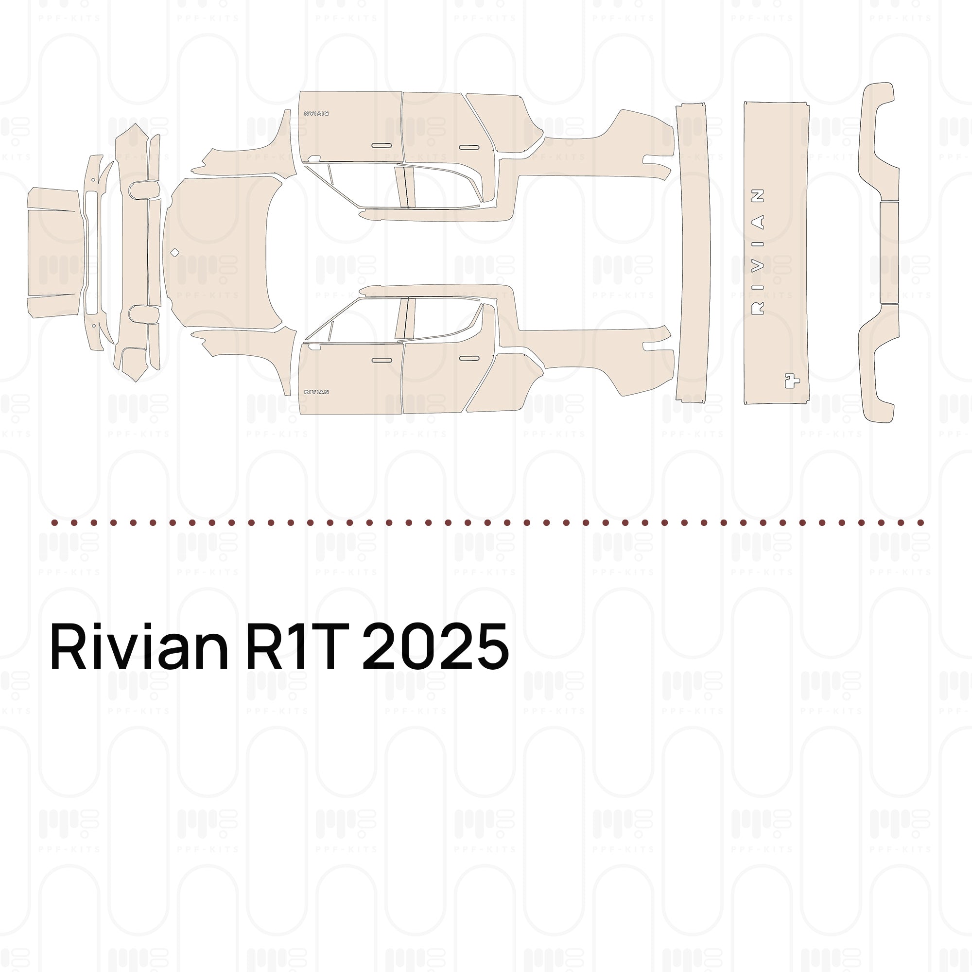 PPF precortado Rivian R1T 2025