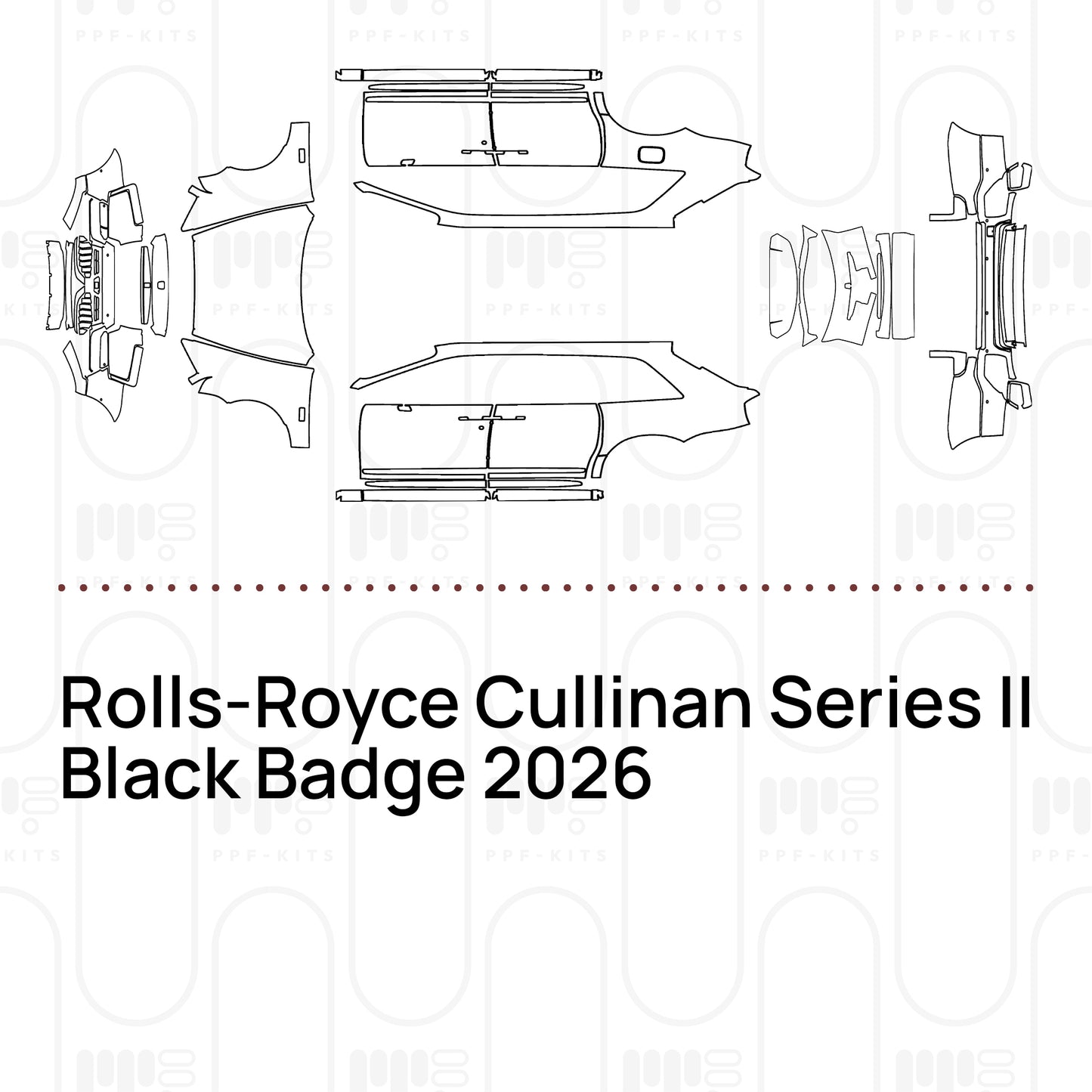Pre-Cut PPF Rolls-Royce Cullinan Series II Black Badge 2026
