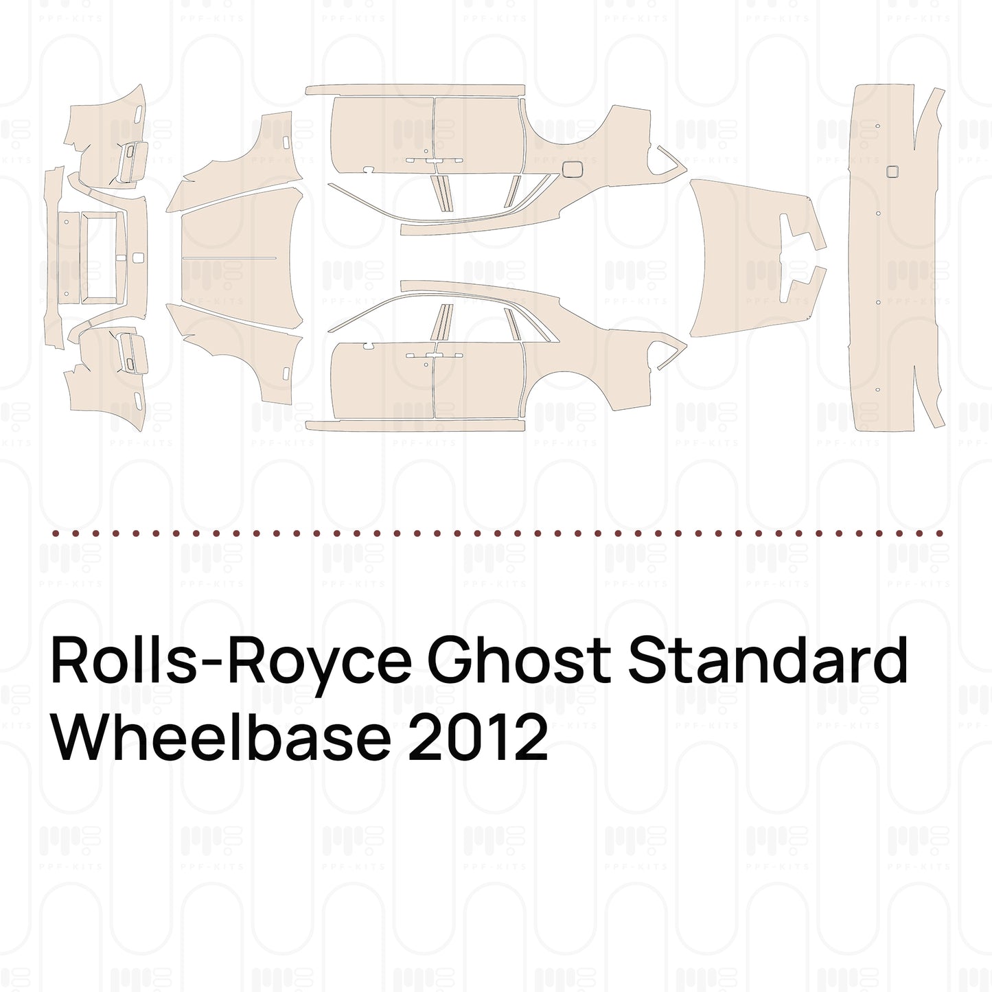 PPF precortado Rolls-Royce Ghost Standard Wheelbase 2012