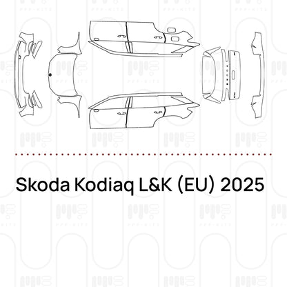 Pre-Cut PPF Skoda Kodiaq L&K (EU) 2025