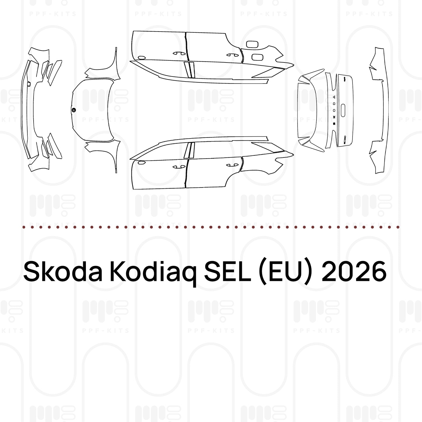 Pre-Cut PPF Skoda Kodiaq SEL (EU) 2026