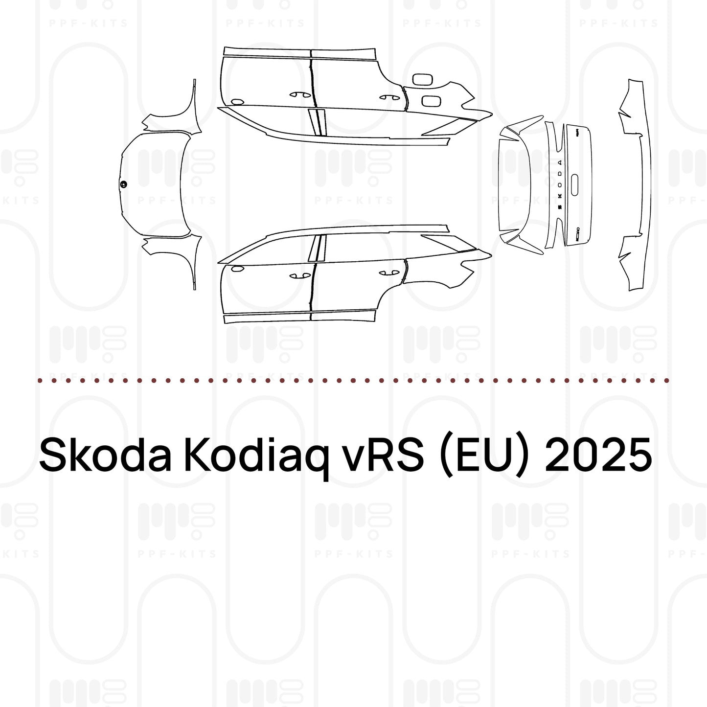 Pre-Cut PPF Skoda Kodiaq vRS (EU) 2025
