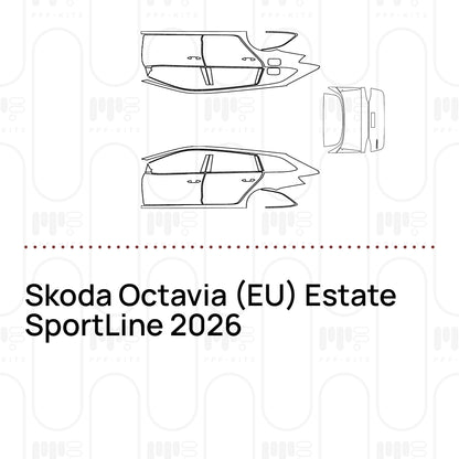 Pre-Cut PPF Skoda Octavia (EU) Estate SportLine 2026