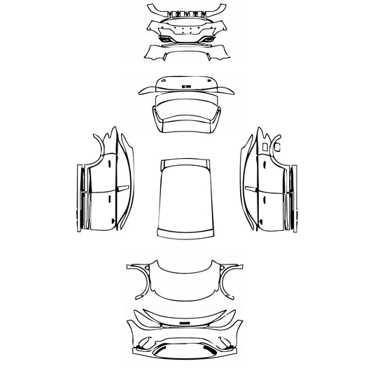 Pre-Cut PPF Smart #3 Base 2025 - PPF-Kits