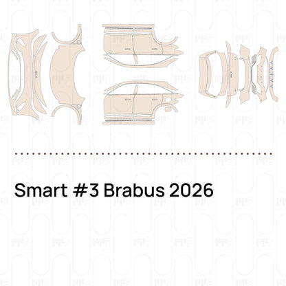 Pre-Cut PPF Smart #3 Brabus 2026