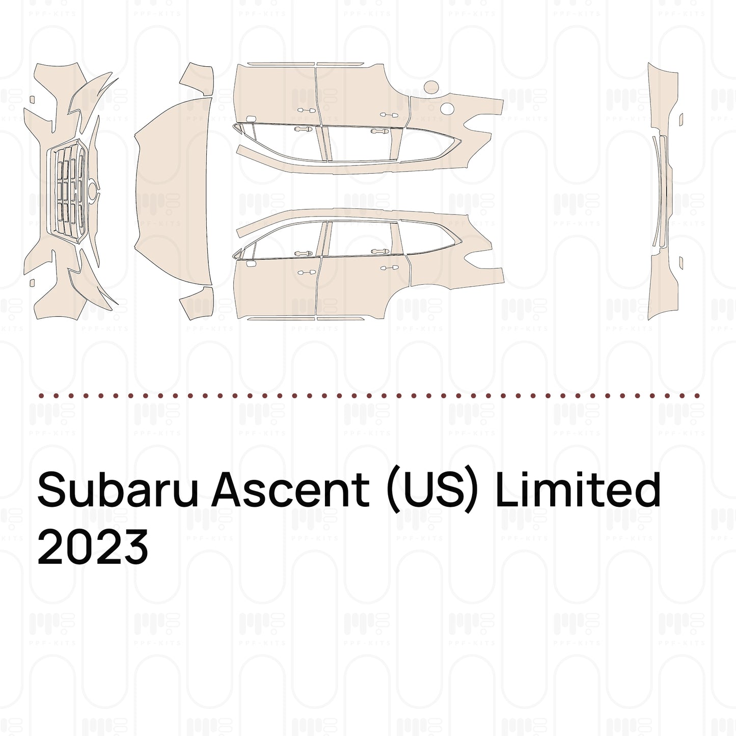 PPF precortado Subaru Ascent (US) Limited 2023