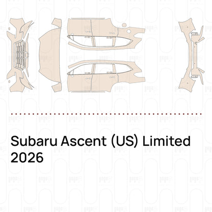Pre-Cut PPF Subaru Ascent (US) Limited 2026