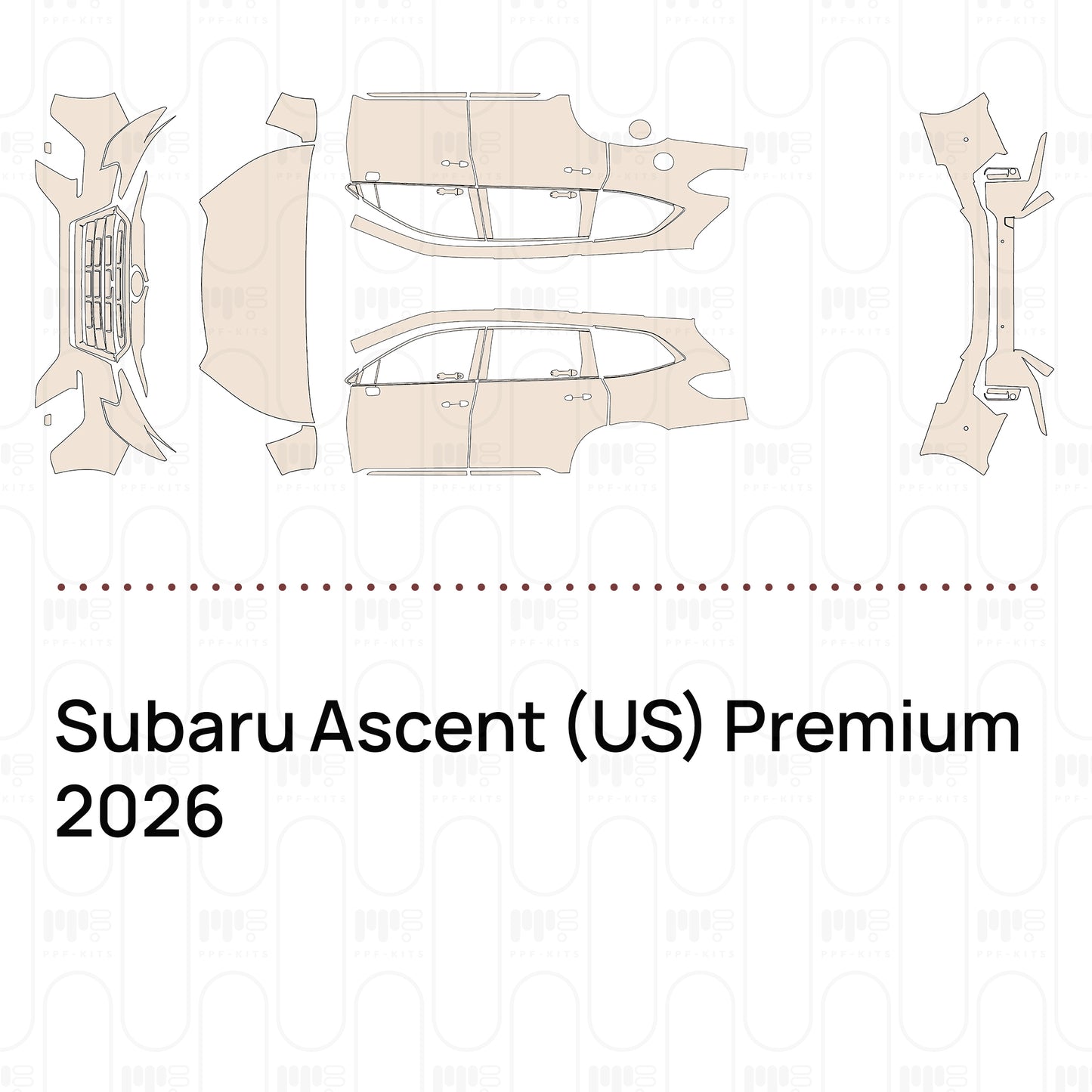 PPF precortado Subaru Ascent (US) Premium 2026