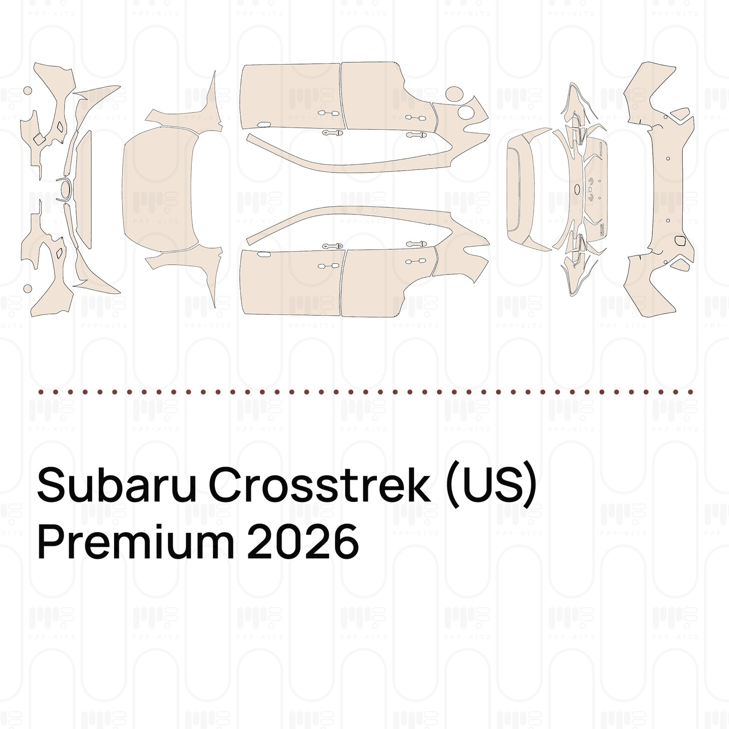 PPF precortado Subaru Crosstrek (US) Premium 2026