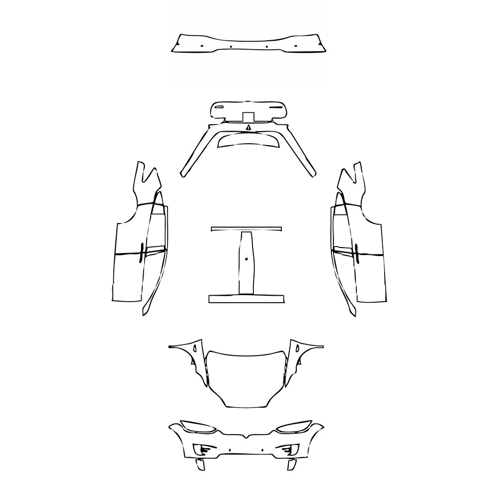 Pre-Cut PPF Tesla Model X Base 2017 - PPF-Kits