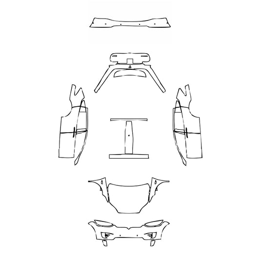 Pre-Cut PPF Tesla Model X Base 2017 - PPF-Kits