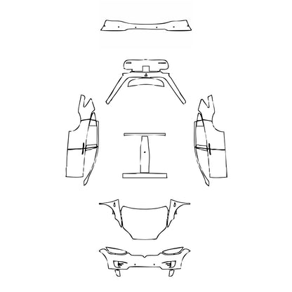 Pre-Cut PPF Tesla Model X Base 2018 - PPF-Kits