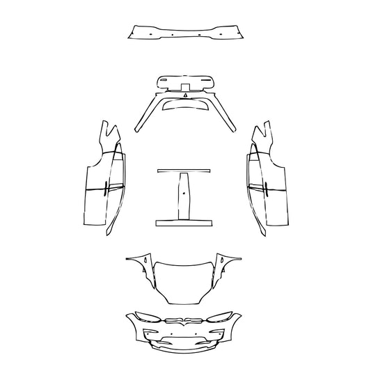 Pre-Cut PPF Tesla Model X Base 2023 - PPF-Kits
