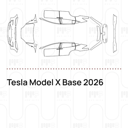 Pre-Cut PPF Tesla Model X Base 2026