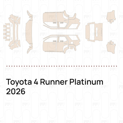 Pre-Cut PPF Toyota 4 Runner Platinum 2026