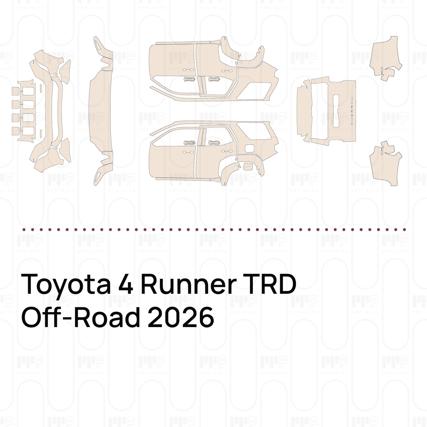 Pre-Cut PPF Toyota 4 Runner TRD Off-Road 2026