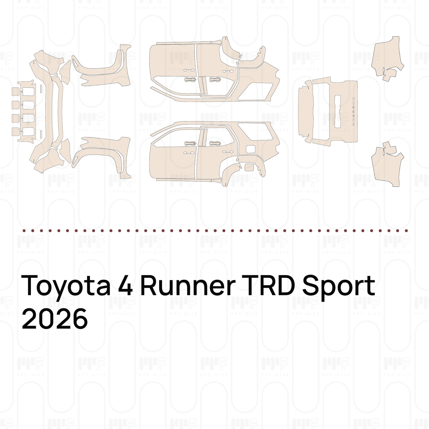 PPF precortado Toyota 4 Runner TRD Sport 2026